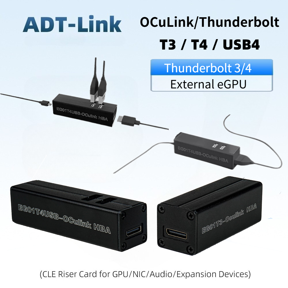 Oculink Egpu Dock Graphics Card - Adapter T3 / T4 OCuLink Thunderbolt