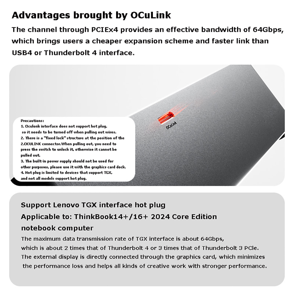 AG02/AG01 EGPU Dock z portami  – Oculink Egpu Dock Graphics Card recenzja i cena